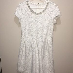 Heather gray jewel collar dress L Maison Jules